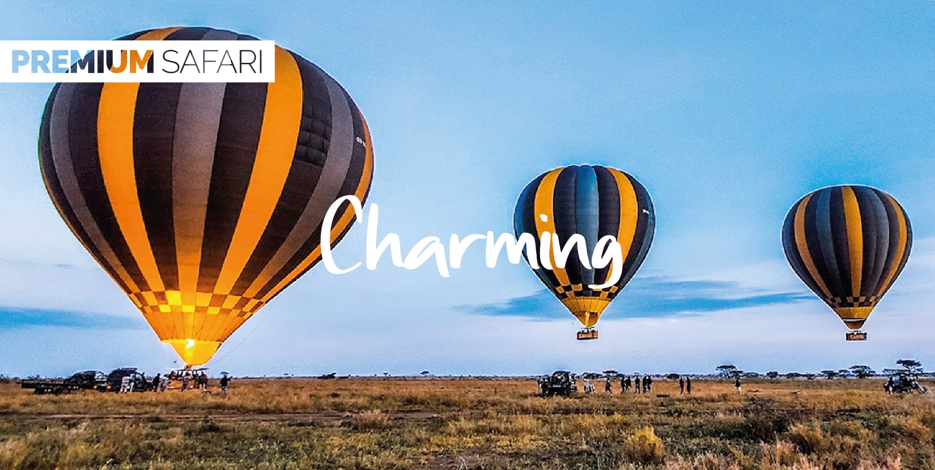 Safari Tanzania Tour Charming mongolfiere in volo su Serengeti